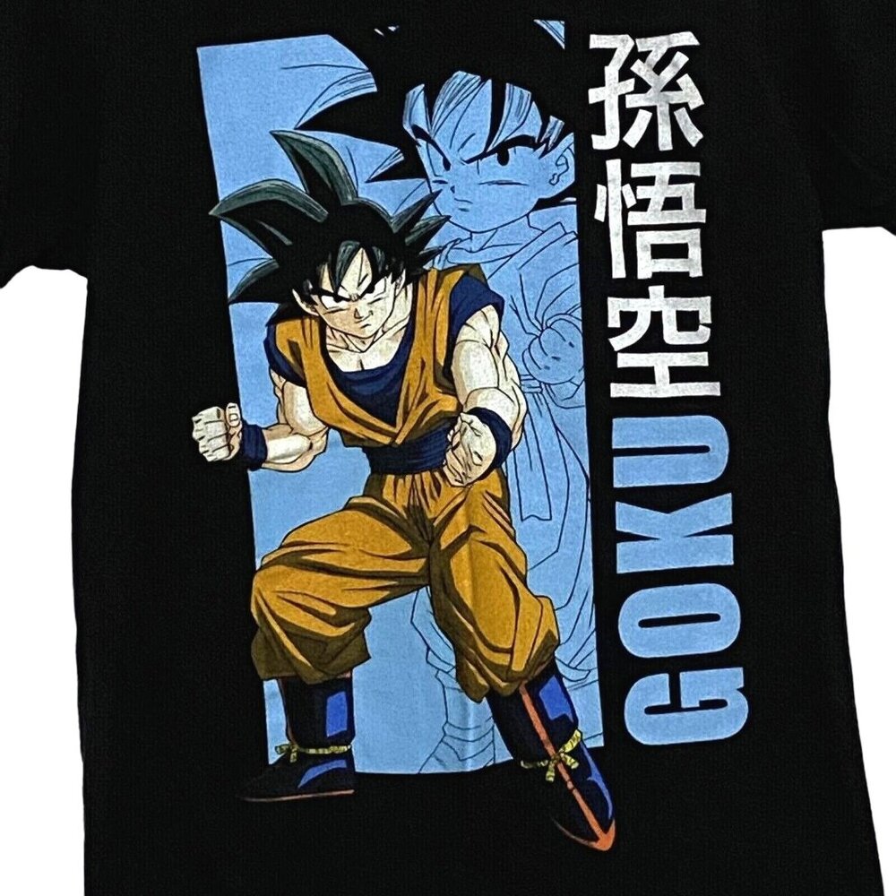 Dragon Ball Z GOKU T-Shirt S Black Japanese Anime Manga Martial Arts‎ Fantasy